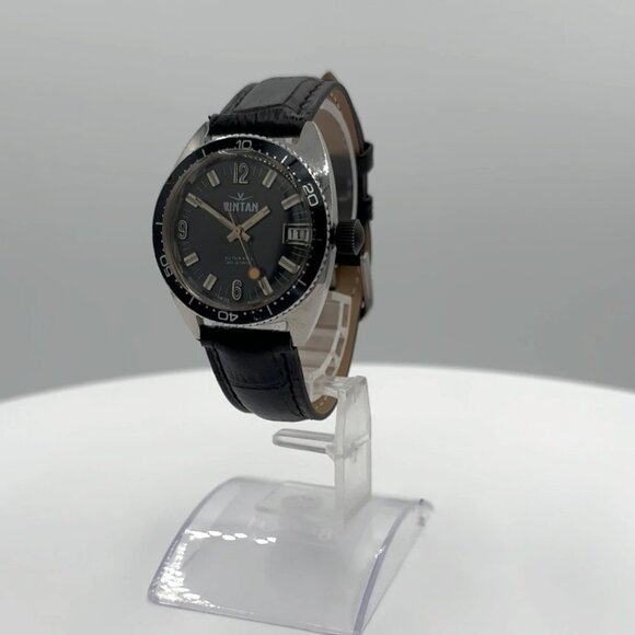 Vintage Vintan Substar w Lollipop Hand Men's Automatic Wristwatch Swiss Steel - Picture 1 of 5